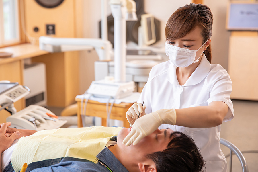 痛みを抑えた優しい治療